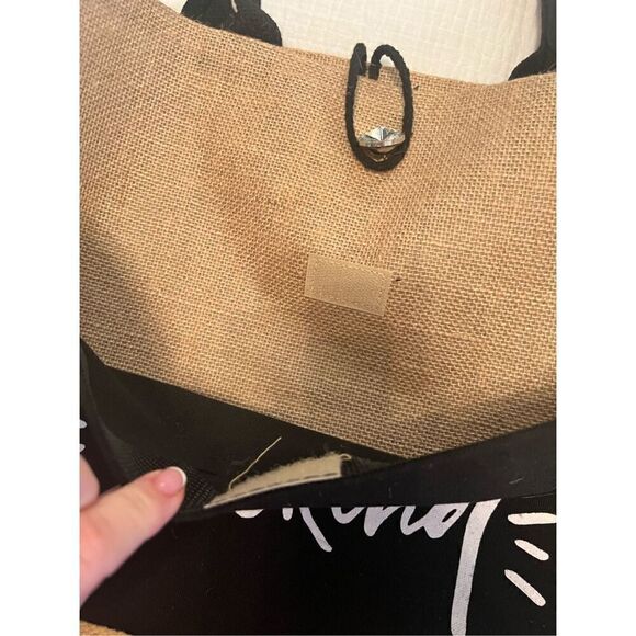 Hello Weekend Canvas Bling Tote Bag NEW - Picture 2 of 6